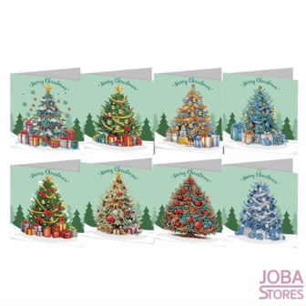 Diamond Painting Christmas Card Set 20 - Christmas Tree