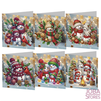 Diamond Painting Christmas Card Set 29 - Snowman