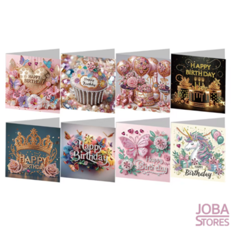 Diamond Painting Birthday Cards 02