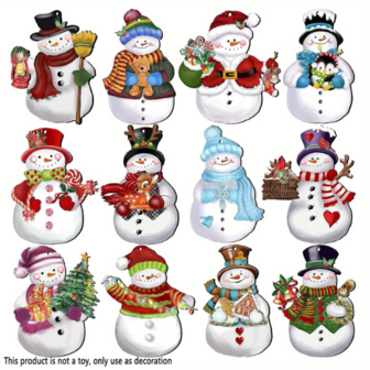 Wooden Christmas hangers 05 (24 pieces)