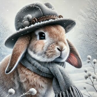 Diamond Painting Winter Rabbit