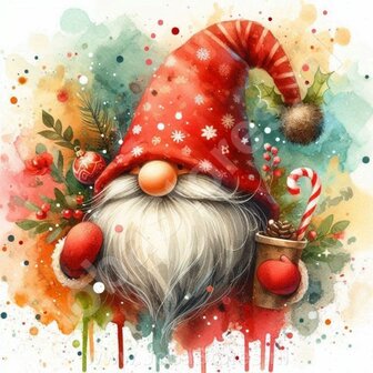 Diamond Painting Christmas Gnome 01