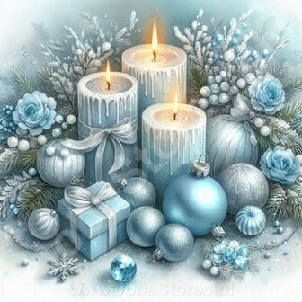 Diamond Painting Christmas Candles