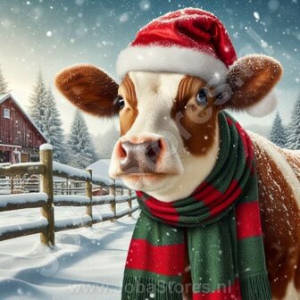 Diamond Painting Christmas Cow 02