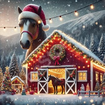 Diamond Painting Christmas Horse 01