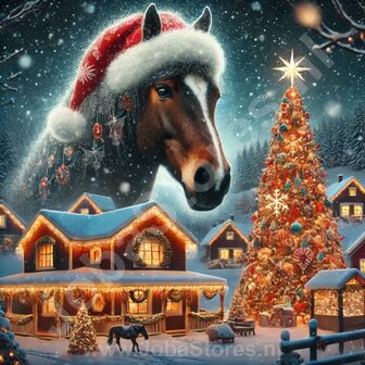 Diamond Painting Christmas Horse 03