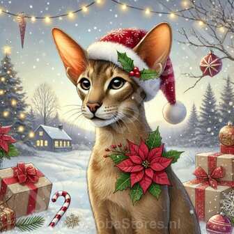 Diamond Painting Christmas Cat - Oriental Shorthair