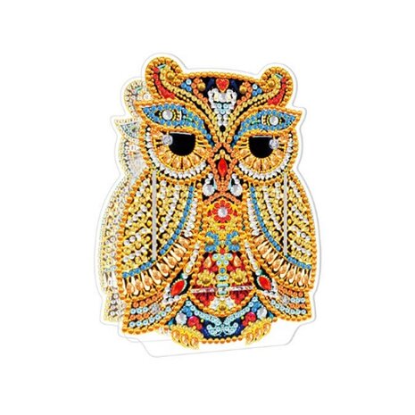 Diamond Painting Pencil Box 03 Owl (14cm)