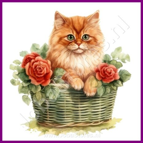 Diamond Painting Kitten in mand