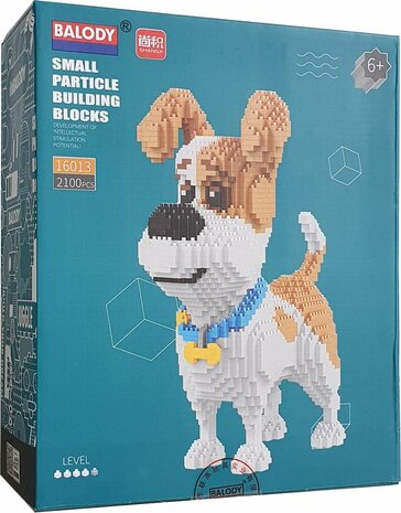 Nanoblocks Building Kit Balody Jack Russell