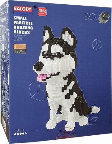 Nanoblocks Building Kit Balody Husky 01