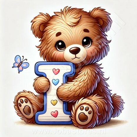 Diamond Painting Bear Letter I 