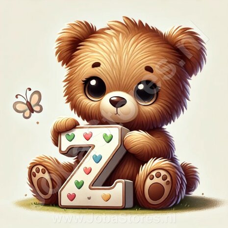 Diamond Painting Bear Letter Z