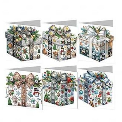 Diamond Painting Christmas Cards Set 17 (6 pieces)