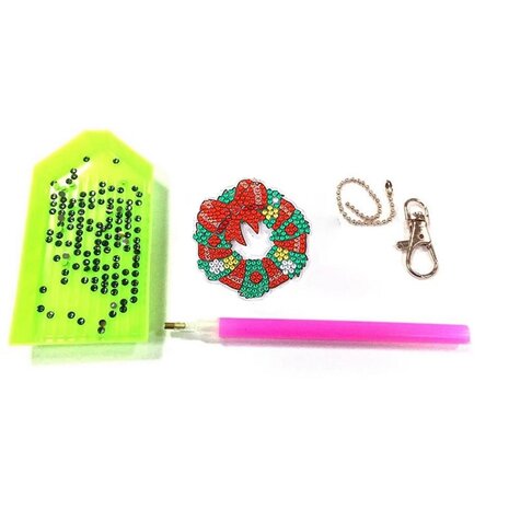 Diamond Painting Keychain set Christmas AA1209 (15 pieces)