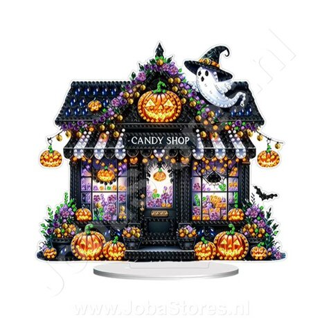 Diamond Painting Standing Halloween Ornament Candy Shop (20cm)