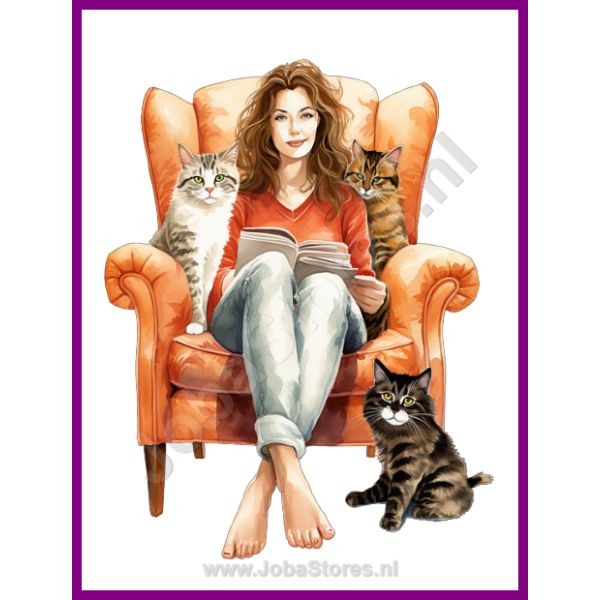 Diamond Painting Crazy Cat Lady 06