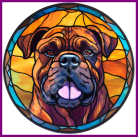 Bullmastiff painting best sale